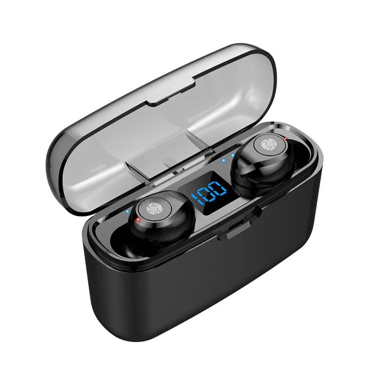 

wireless earphone F9-2 touch earbuds Noise Canceling Mini earbuds headphones charging box gaming earphones