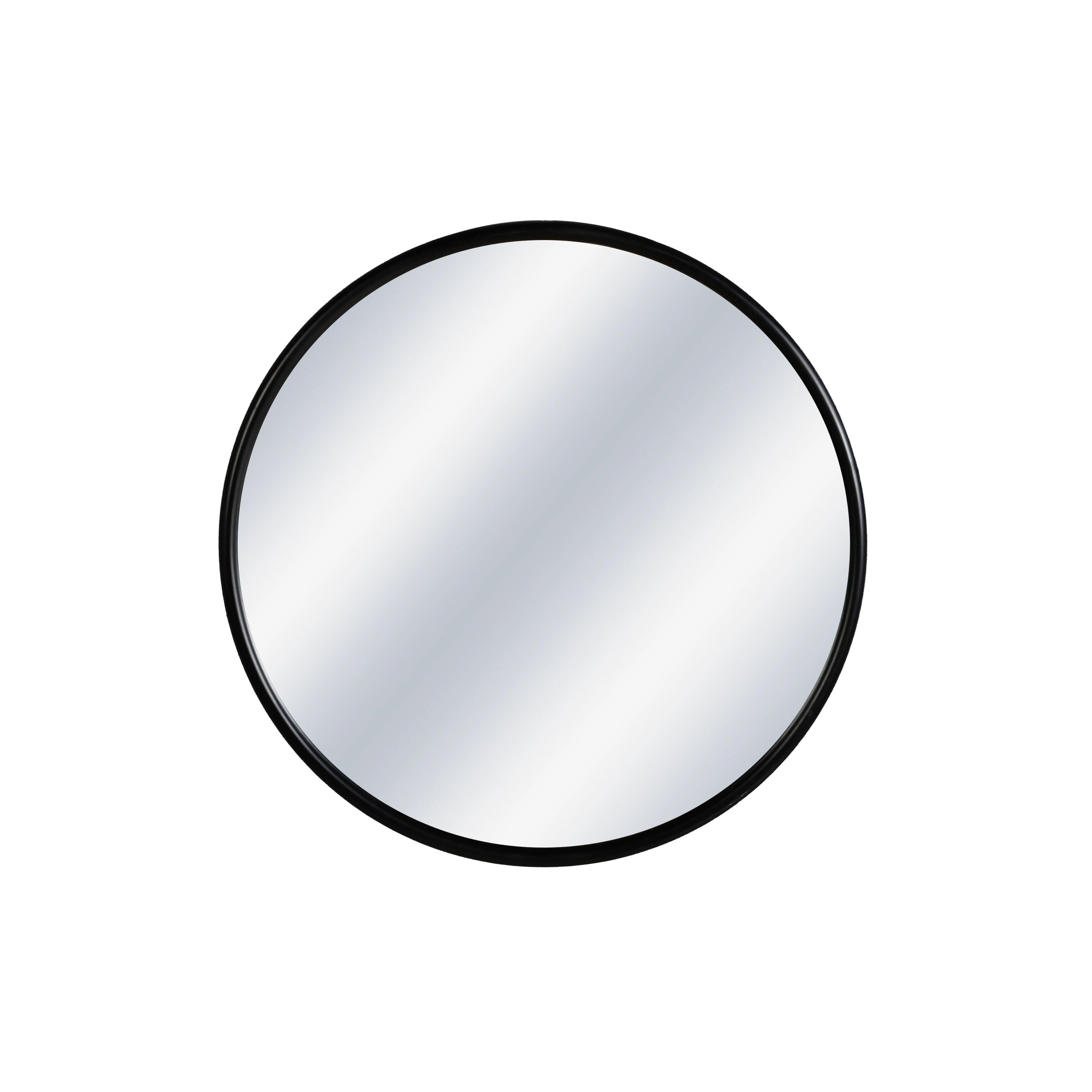

Mayco Nordic Small Wall Deco Round Mirror Black Metal Frame