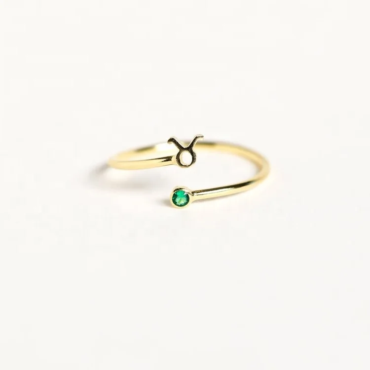 

Exquisite 925 sterling silver  zodiac ring LYR0702