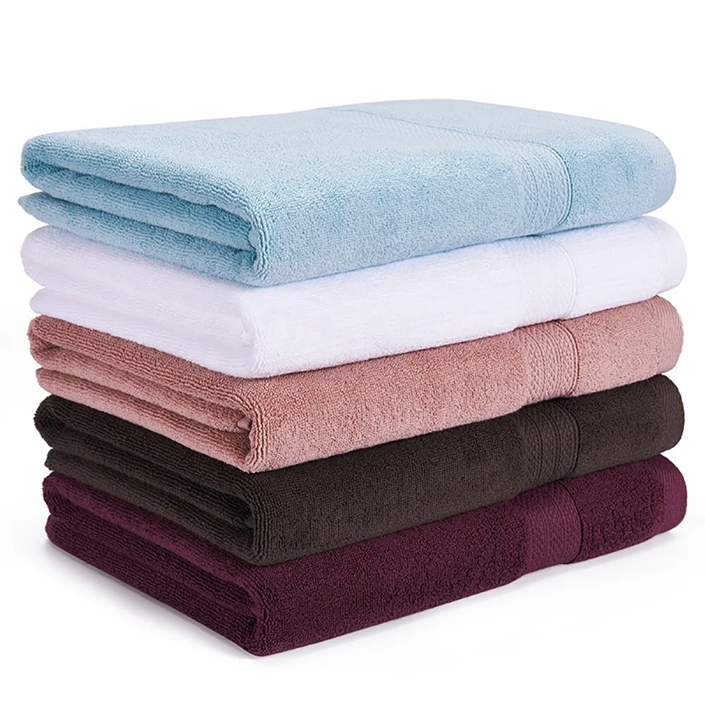 
Wholesale 100% Cotton Luxury Plain Towel, Face Cloth Hand Towel Bath Towel Set 