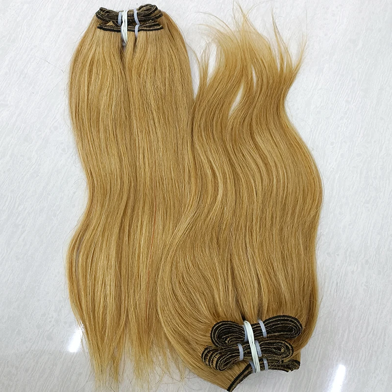 

Letsfly Cheap 9#27 Blonde Straight Hair Brazilian Human Hair Weave 9A Remy Hair Extensions Free Shipping