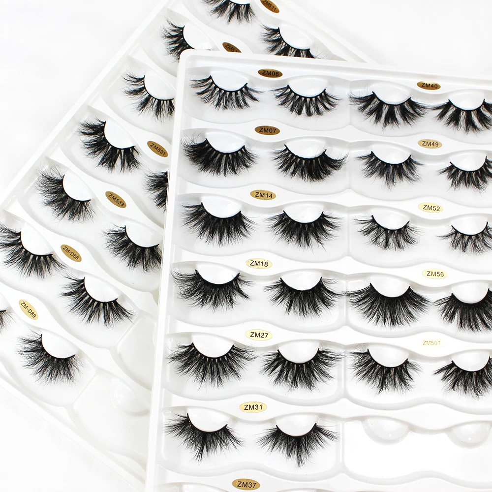 

25mm Mink Eyelashes Private Label Thick Mink Eyelash High quality with Wholesale price, Nature black