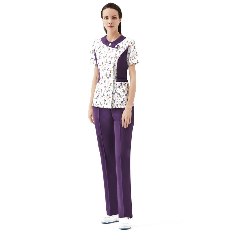 

Customized Short Sleeve Print And Antistatic Scrubs Suits Nurse Uniforms In Hospital, Customized,blue,green,purple