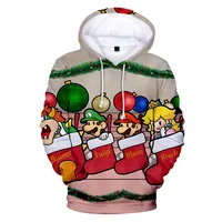 

New designs Christmas 3D Printing Hoodies for kids and Adults