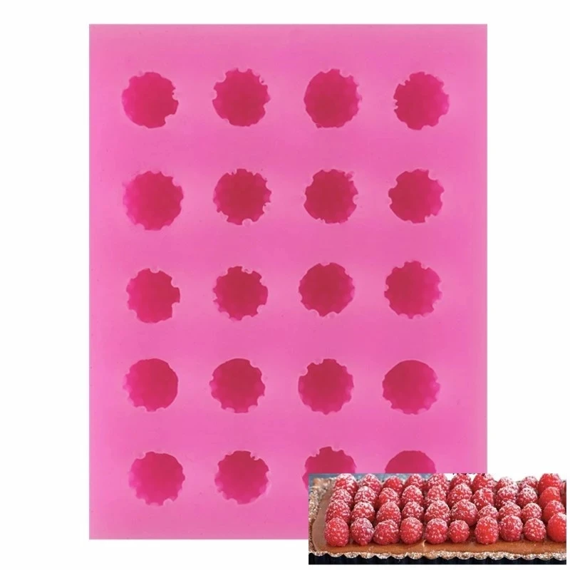 

Raspberry Strawberry Silicone Fondant Mould Chocolate Cake Mold Decor Silicone Cake Mould Cupcake Decoration Tools, Pink