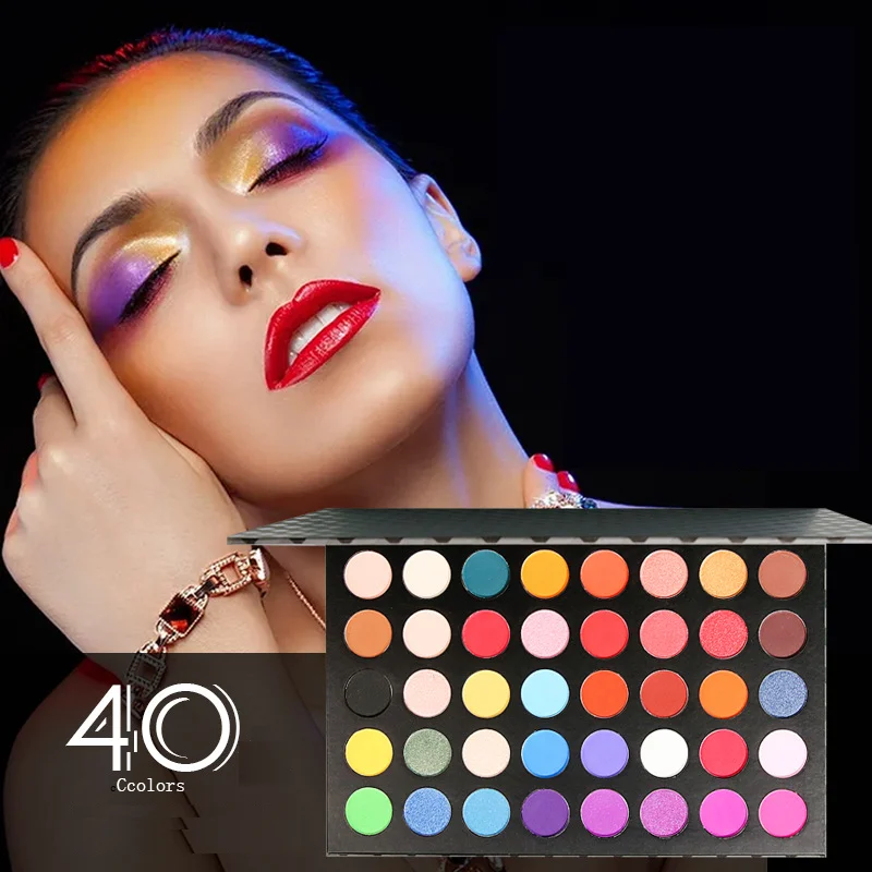 

Private label Matte & Shimmer Makeup Palette High Pigmented Waterproof Long Lasting Powder Cosmetic kit Eyeshadow with Your Logo