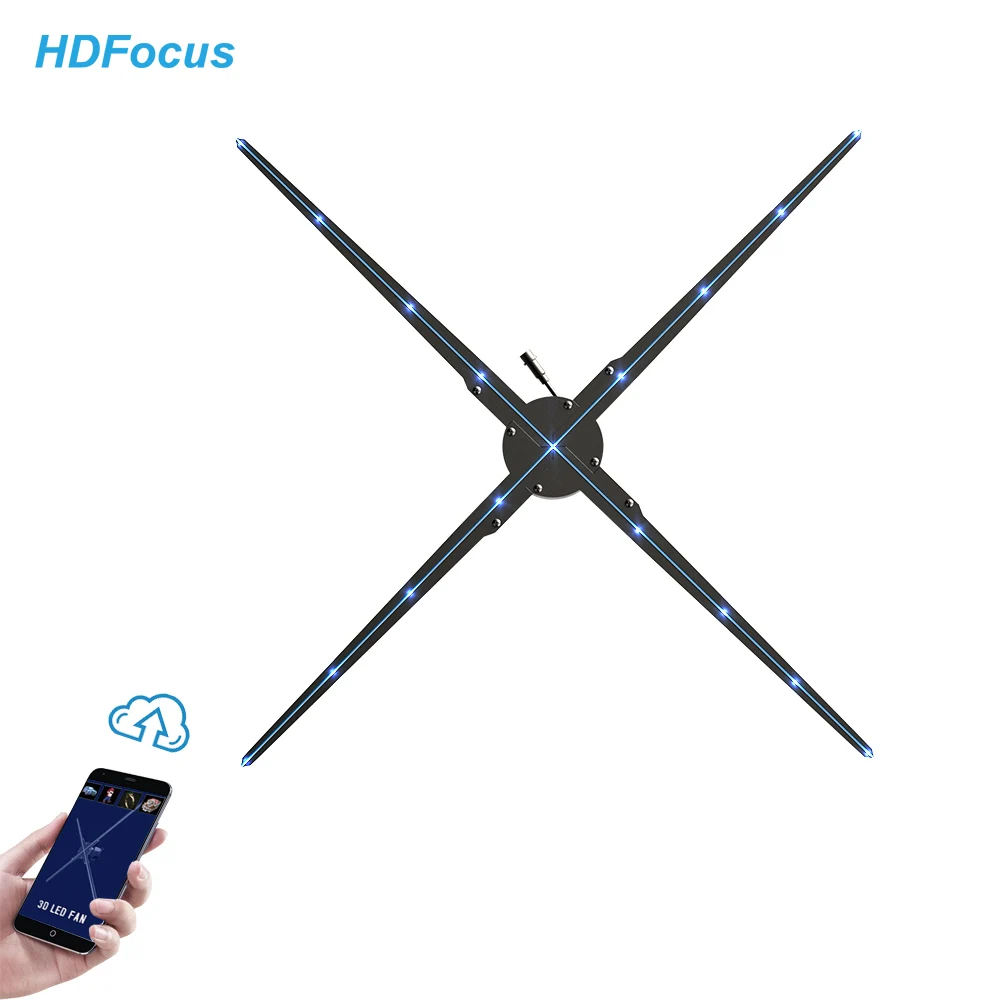 

HDFocus 3d Hologram 100cm In The Air Advertising Display Outdoor Video Holographic Projector 3d Hologram Fan