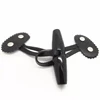 COOMAMUU Black PU Leather Resin Horn Toggle Button DIY Coat Jacket Duffle Sewing Buttons for Bag Shoes Decoration