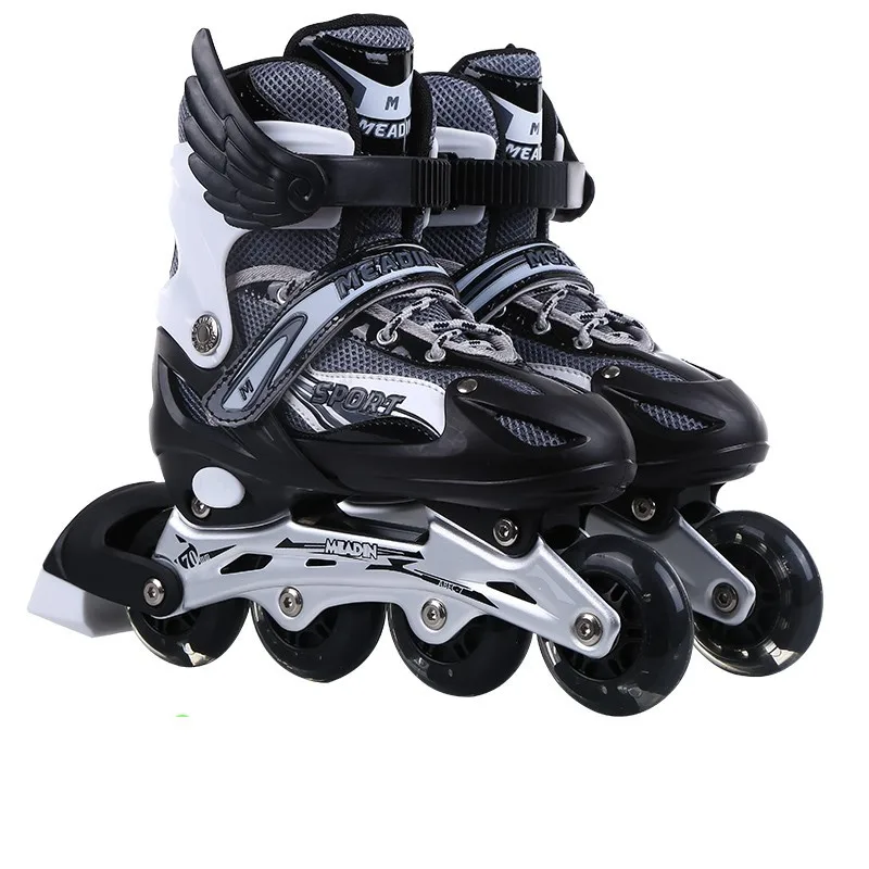 

Factory Whole sale Professional Speed Skates Adult Men's and Women's Skates 4 Wheels Single Row Roller Skates Shoes