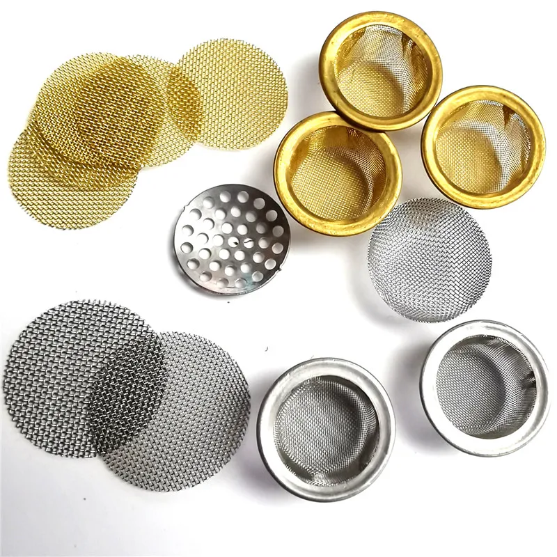 

Stainless steel 13 mm screen filters smoking pipe screens for tobacco crystal pipes smoking metal ball