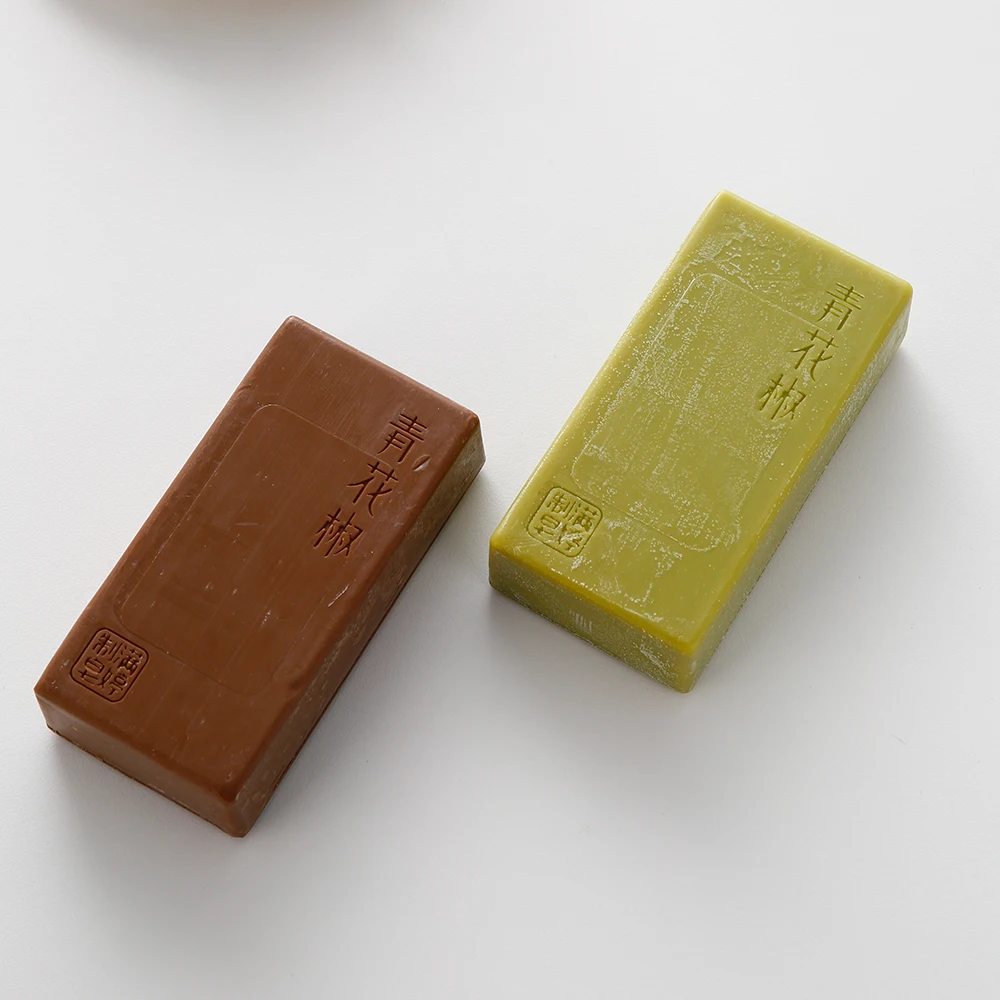 

anti acne and mites deep cleaning bath solid herbal soap, Green