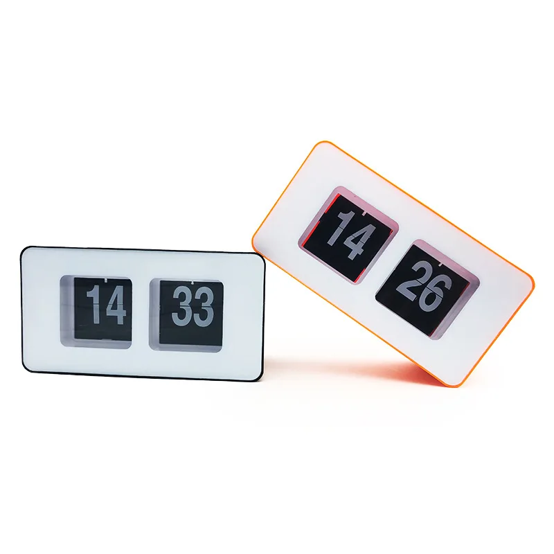 

Retro Vintage Hot sell plastic desk flip clock, Customized color