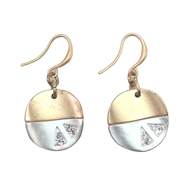 

Latest china new fashion alloy round shaped vintage summer mix plated earring for women, As picture