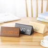 Small LED Digital Alarm Clock with Snooze Compact Digital Alarm Clock with USB Port for Charging Adjustable Brightness Dimmer