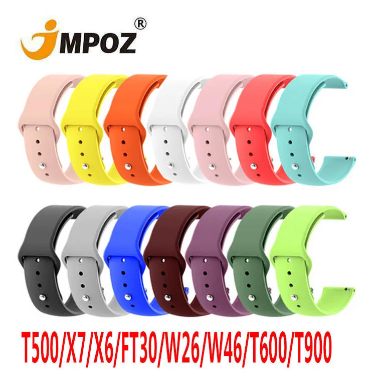 

Single Color Silicon Watch Band for Apple Watch For iWatch Series 6/5/4/ 38mm 40mm 42mm 44mm Sport X7 W26 T500 smart watch Band, 51 colors