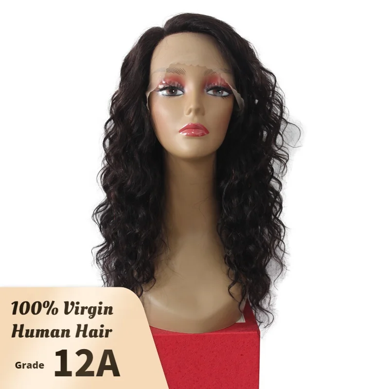 

Natural Wigs 100% Virgin Vendors Frontal Deep Water Wave Human Hair Wholesale Braided Full Lace Closure Front Human Hair Wigs