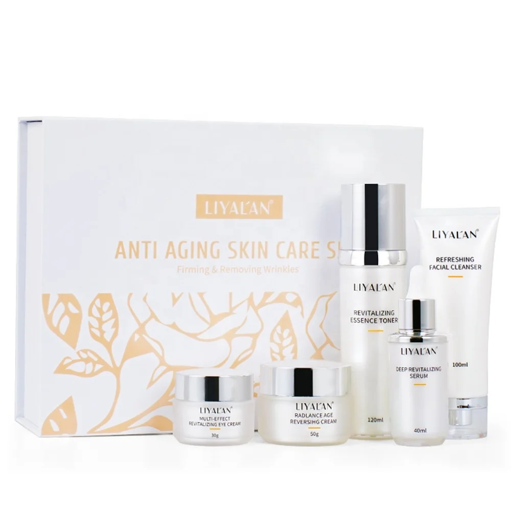 

Wholesale OEM Private Label Skincare Set Organic Moisturizing Soothing Whitening Anti Aging Skin Care Set