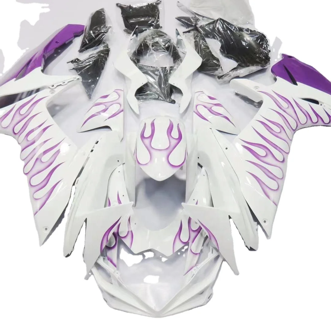 

2021 WHSC Fairing Cowl Kit For SUZUKI GSXR750 2011 ABS Plastic Fairing Kit Purple White, Pictures shown