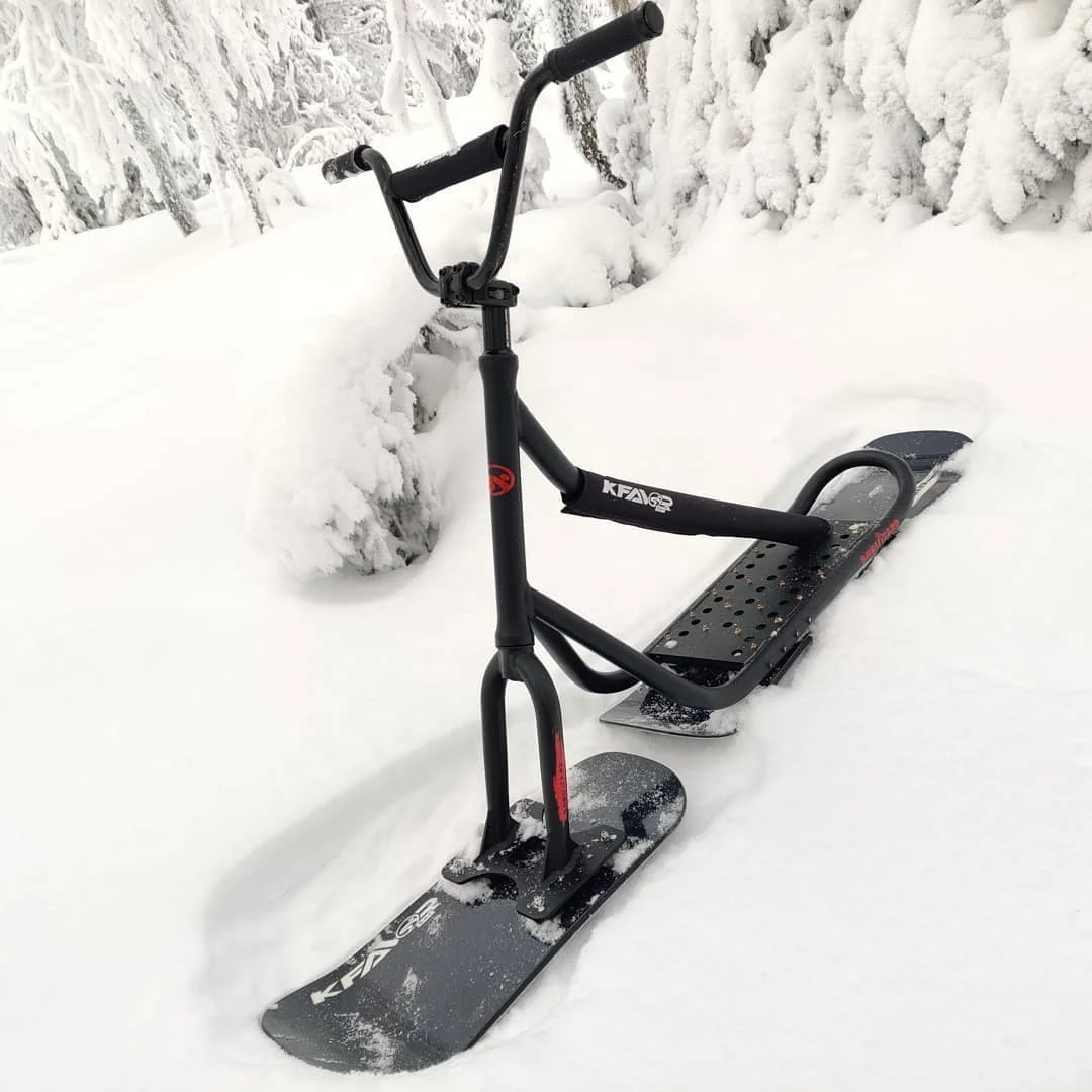 snow bike front ski