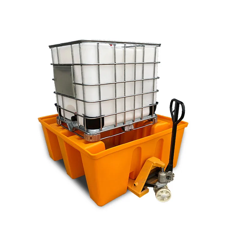 1300 Liter Ibc Plastic Spill Containment Pallets For Chemical Oil