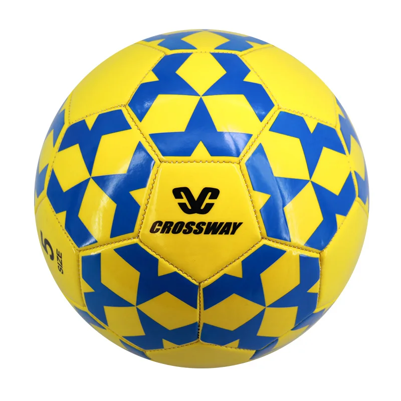 

2020 High quality PVC yellow soccer ball  inflatable soccer ball hybrid, White yellow