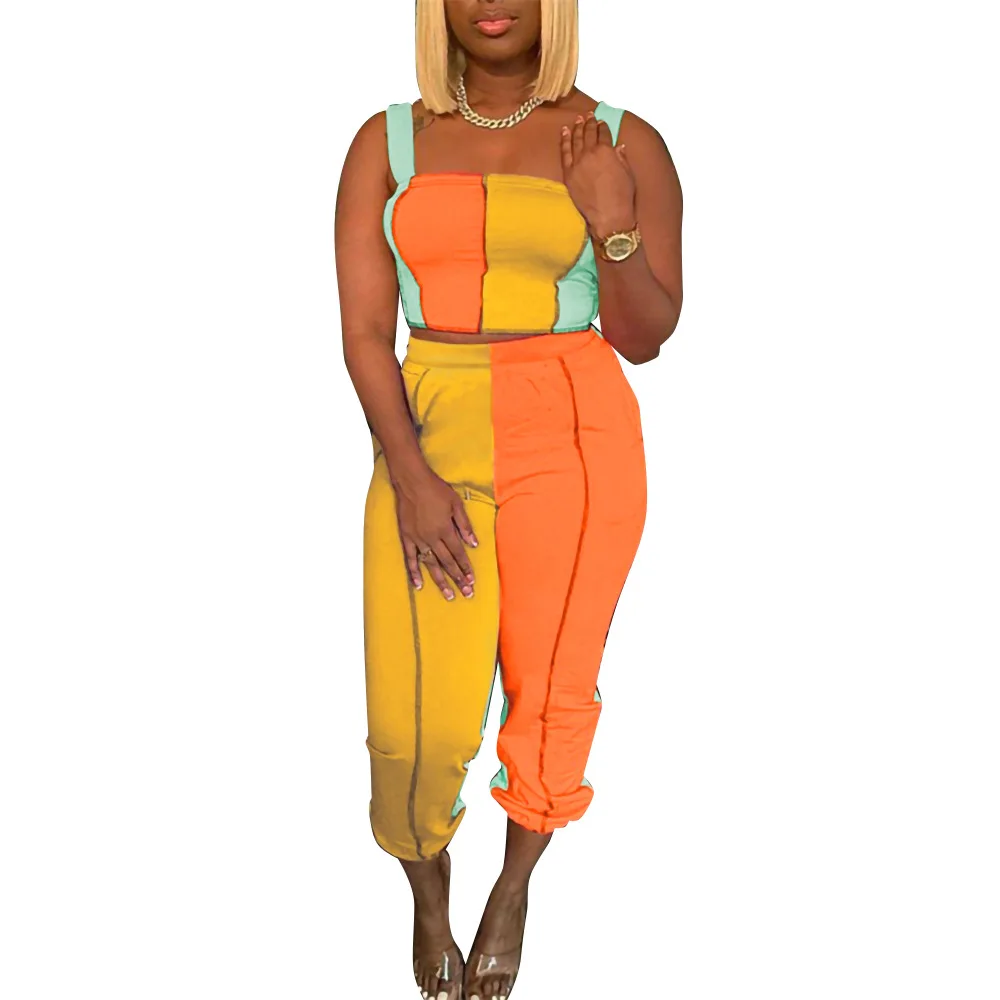 

2021 Plus size clothing new fashion women's color jacket and pants two-piece fashion comfortable pants suit, Customized colors