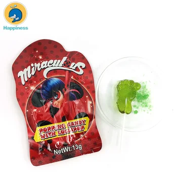 Big Foot Shape Lollipop With Snow Girl Popping Candy Buy