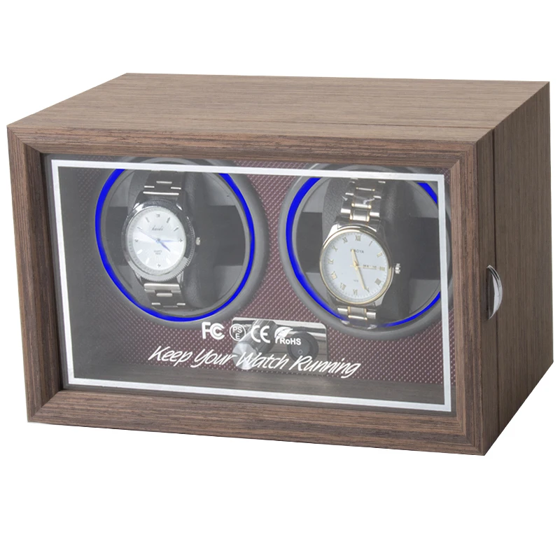 

New Coloring Luxury Watch Winder Motor Automatic Dual Winder Watch Box Wooden