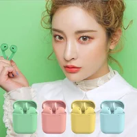 

Hot selling Amazon true stereo twins wireless headset macaron inpods 12 Touch V5.0 tws earbuds for smart phone