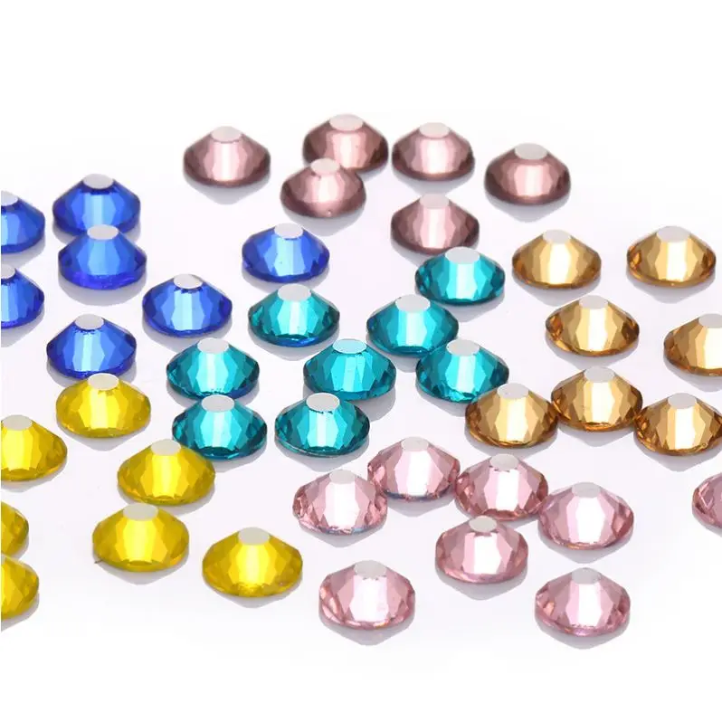 

New K9 Glass Cheap Flatback Rhinestones Strass for DIY Jewelry Making Nail Art, Colors