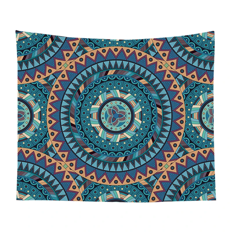 

2022 new mandala tapestry boho home bedroom decoration wall hanging cloth background cloth, Multi color