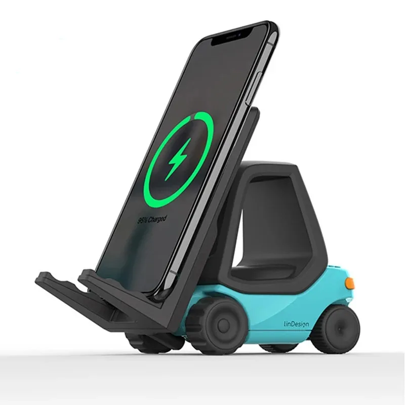 

Forklift wireless charging mobile phone bracket charger charging special universal desktop bracket base