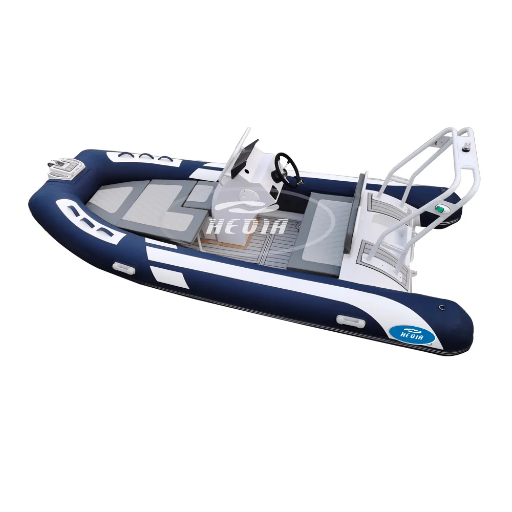 

Hedia High Quality 4.2m Aluminum Rigid Hull Hypalon Orca Sport 420 Rib Boat, White,blue,yellow,customed