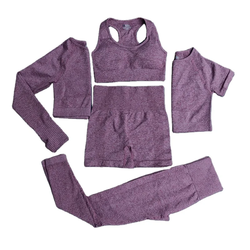 

New 1 Active Wear Gym Shorts Yoga Basic Seemless Peachy Seamless New Clothes Stax Activewear For Woman 5 Piece Set