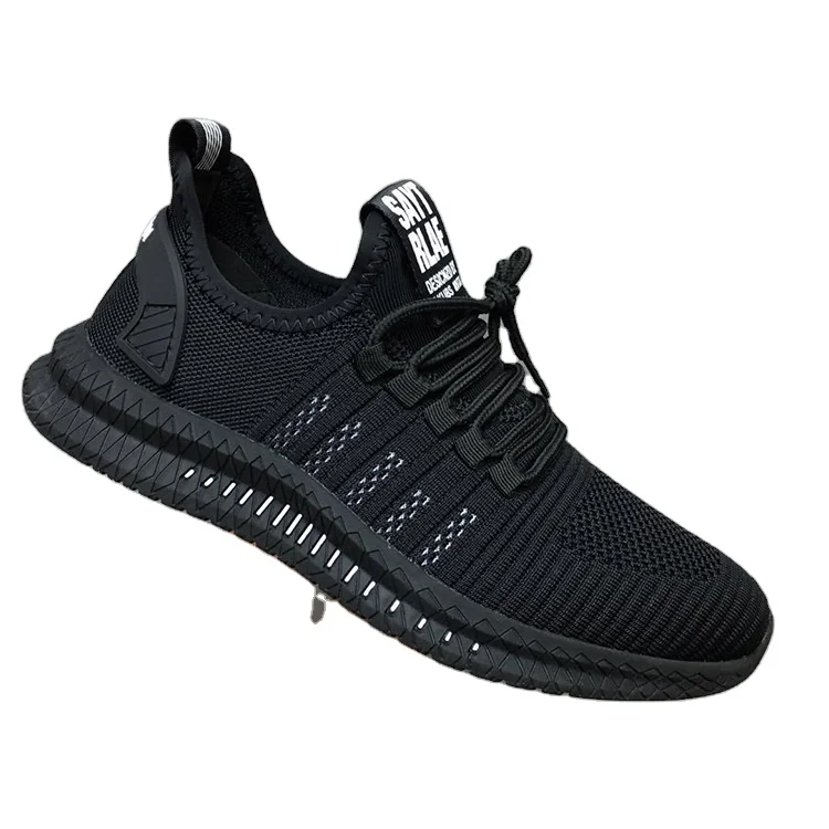 

2021 Autumn New Style Flying Woven Fabric Breathable Casual Korean Style Mens Shoes Casual Sport Sneakers