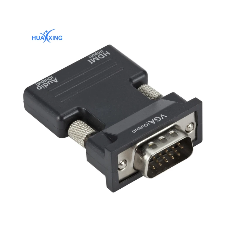D208 HDMI Female to VGA Male Converter w/Audio Adapter Support 1080P HDTV neu 