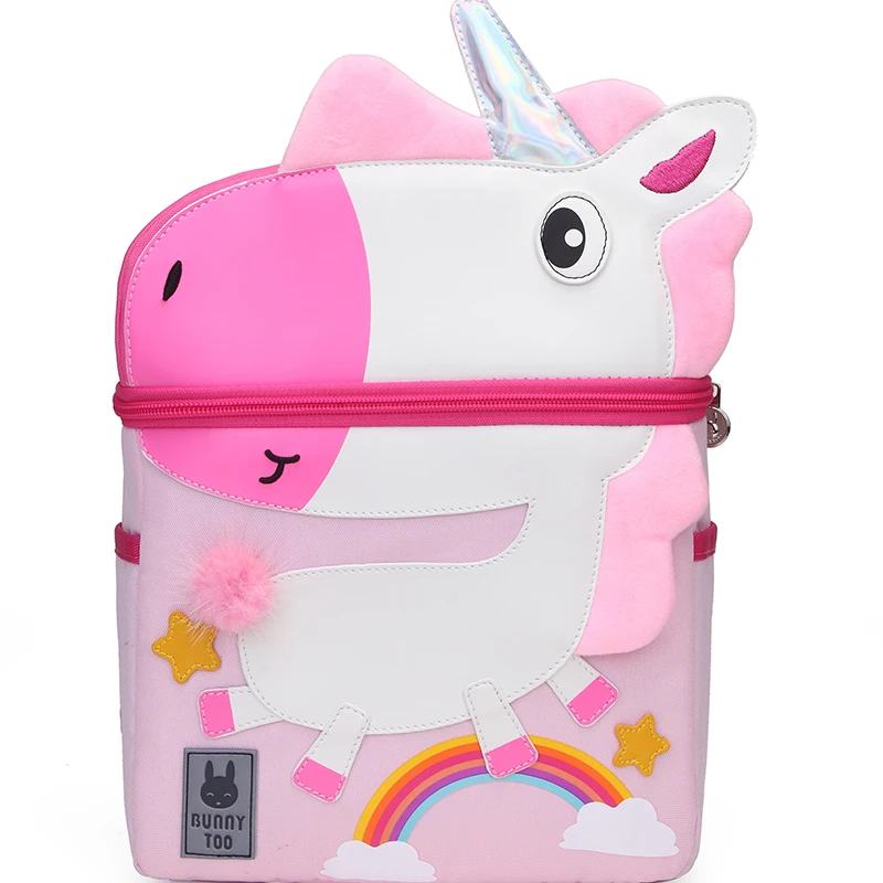 

Children School Backpack 3D Cartoon Animals Unicorn ect Design Waterproof Kids School Bags For School Baby Girls Kindergarten, Stock