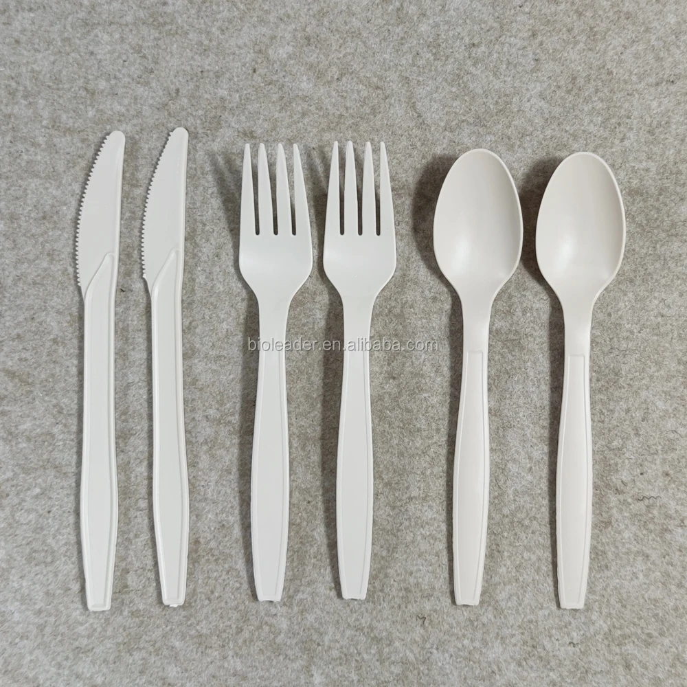 

Eco-Friendly Feature and Flatware Type Plastic Fork Cornstarch Disposable Cutlery Biodegradable