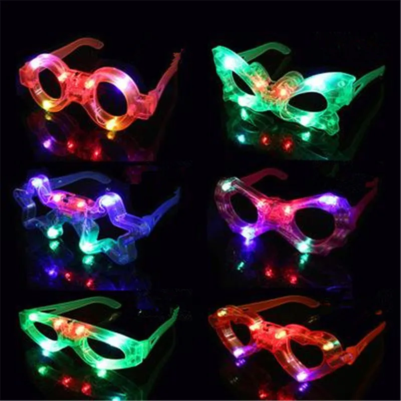 Led Light Decor Glass Plastic Glow Led Glasses Light Up Glasses Toy