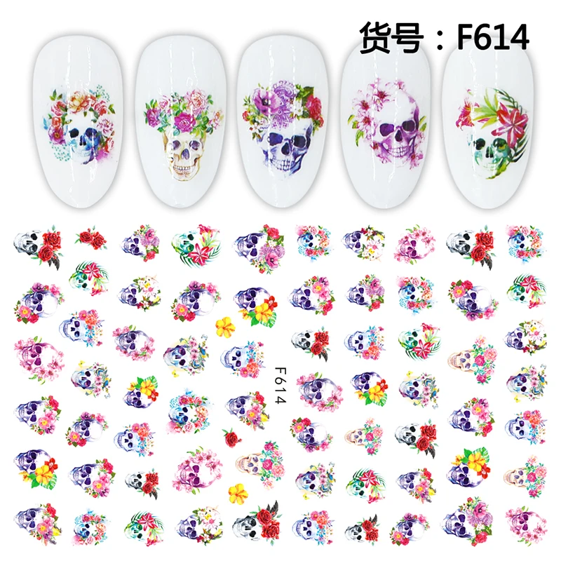 

F614-F623 Hot Selling Fashion Art Nail Sticker Wholesale Diy Nail Art Decoration Sticker