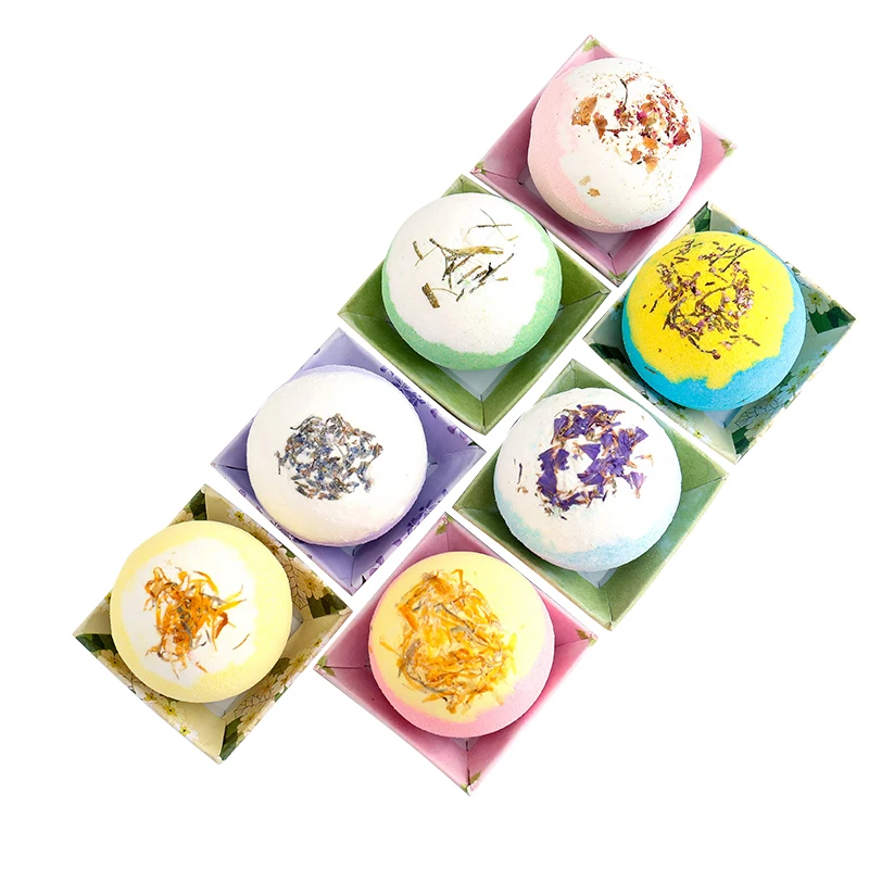 

OEM Wholesale Gift Set Vegan Colorful Bath Bomb For Kids, Private Label Bubble Bath Fizzies Bathbombs, Customized color