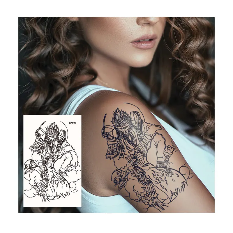 

Cheap Price Eco-friendly Full Arm Larger Temporary Tattoo Sticker, Black