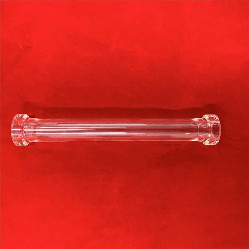 
transparent tempered borosilicate glass pyrex glass tubing with flange  (62324196619)