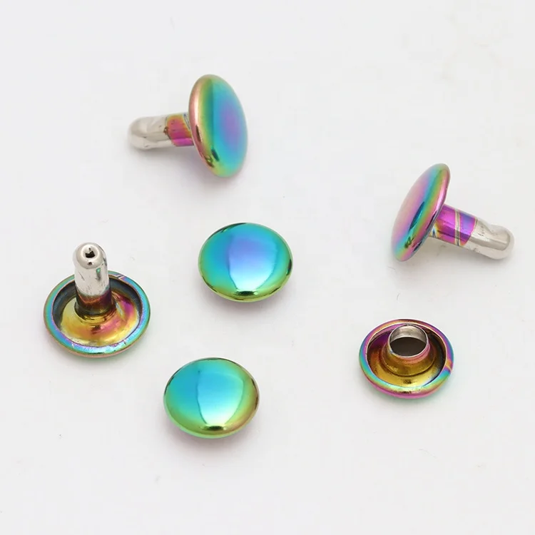

9*9mm double side rivet foot rivet antique brass rivet for Luggage, Customized