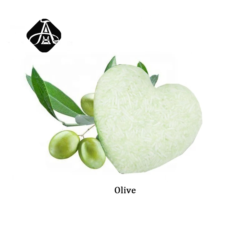 

AH Heart Shape Hot Selling Vegan Olive Essential Oil Hair Care Solid Shampoo Soap Bar