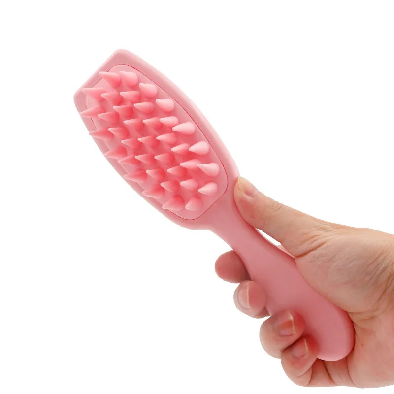 

Beauty New Arrival Items Handheld Hair Brushes Shampoo Hair Wash Clean Scalp Massage Comb Soft TPE Brushes Customized