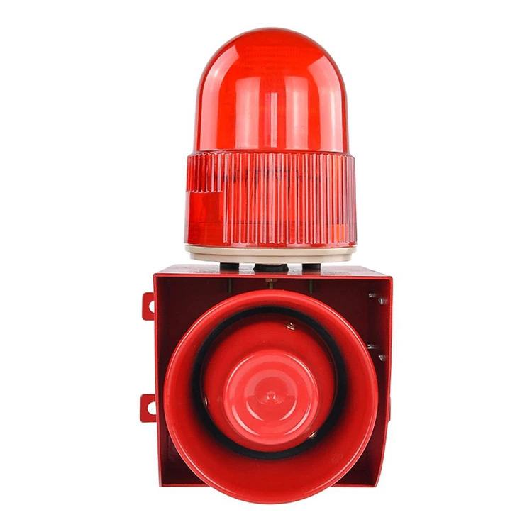 120db Light And Sound Alarm Indoor/outdoor Siren Red Strobe - Buy Light ...