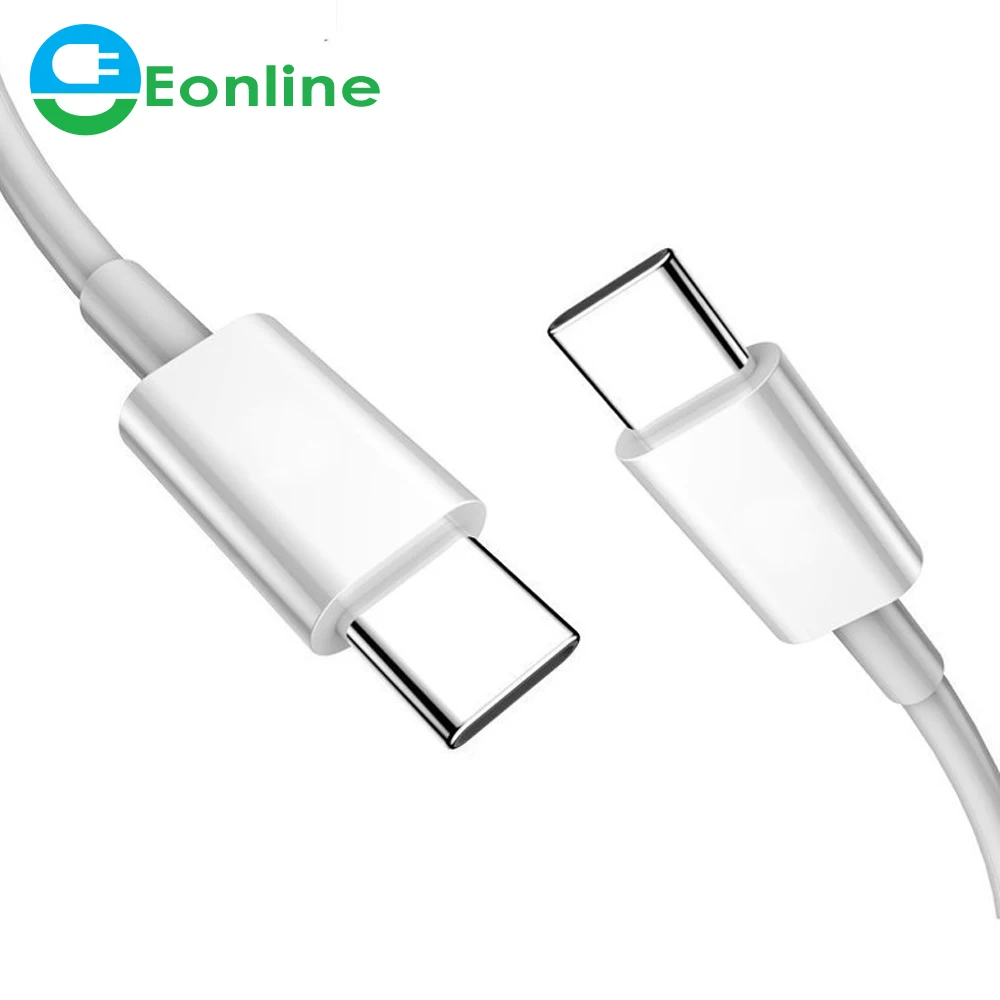 

EONLINE 20W 100W 27W 1M 2M Type C to USB C Cable Charger Cable for Samsung 60W PD USB-C charging QC 3.0 Quick Charge