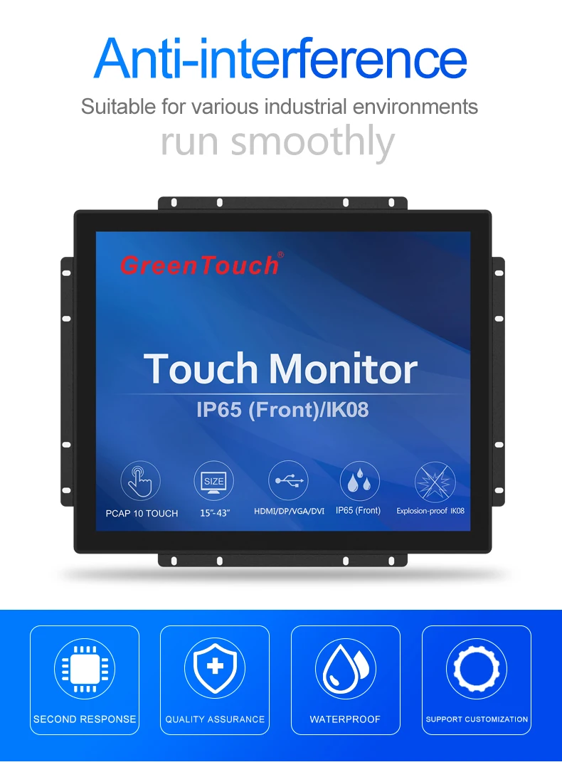 Touch Screen industrial LCD Monitor 32 inch