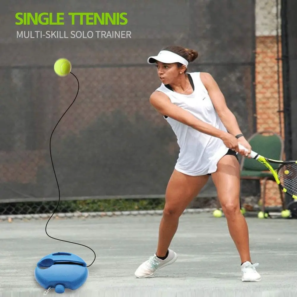 

Tennis Trainer Rebound Baseboard Equipment Self Tennis Training Tool Ball Back Training Gear with String at Home